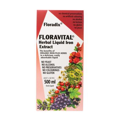 Floradix Floravital (Herbal Liquid Iron Extract) 500ml Oral Liquid